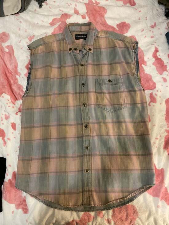 Substudio Tops - Substudio Sleeveless Plaid Button Down Shirt Size M